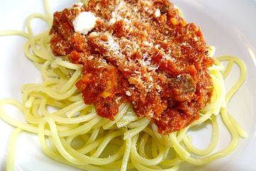 Spaghetti Mit Tomaten Thunfisch Sauce Von Simone2 Chefkoch