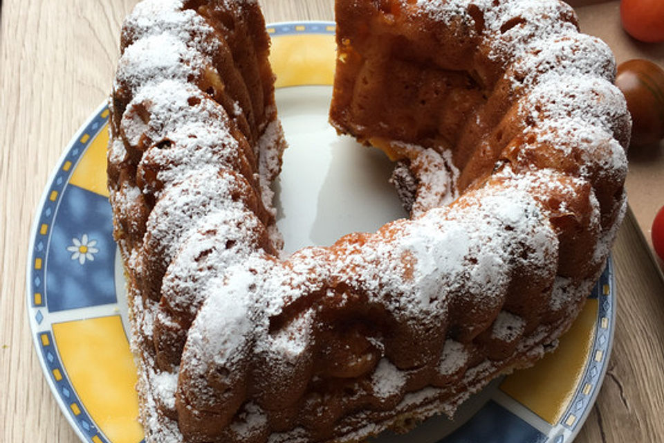 Rührkuchen mit Quark und Mandarinen