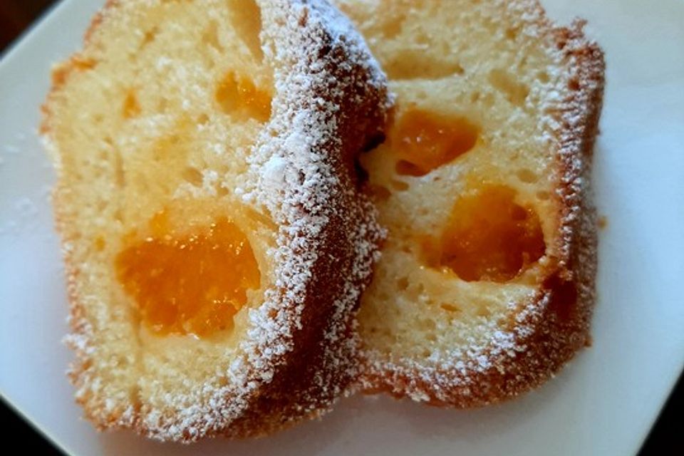 Rührkuchen mit Quark und Mandarinen