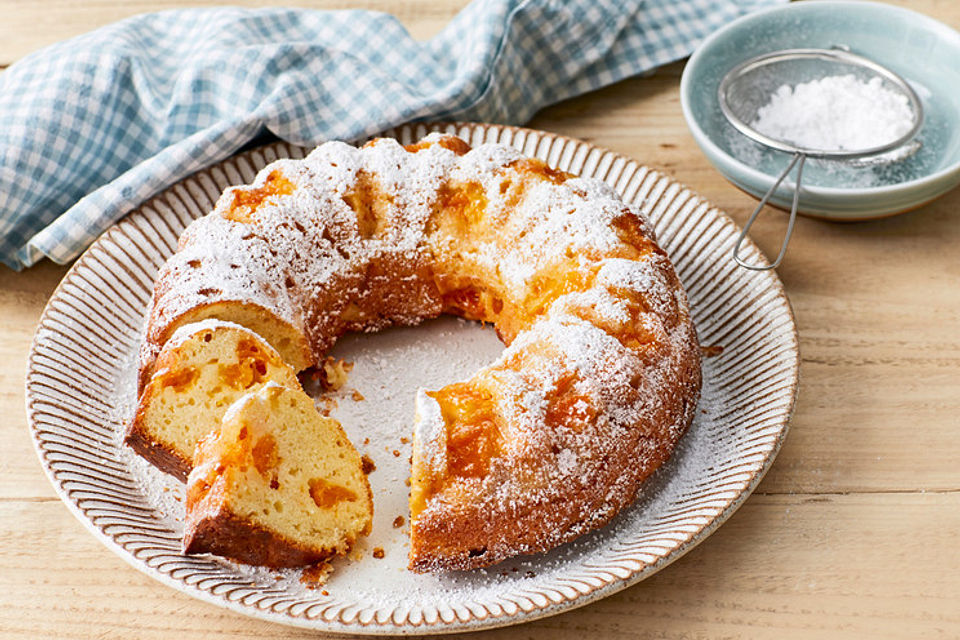 Rührkuchen mit Quark und Mandarinen