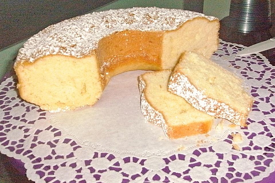 Rührkuchen mit Quark und Mandarinen