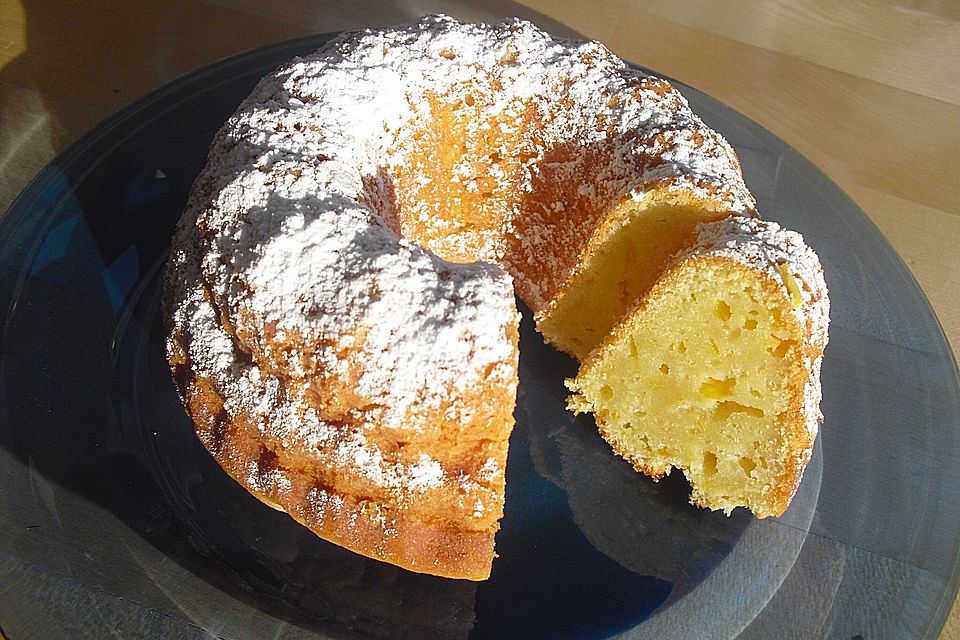 Rührkuchen mit Quark und Mandarinen