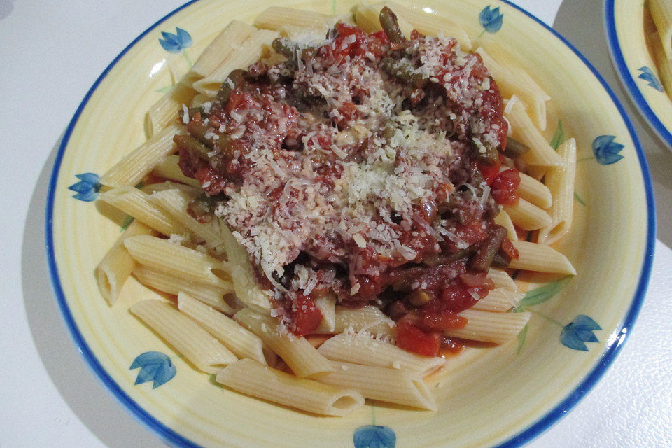 Sugo de Pomodori con i fagiolini