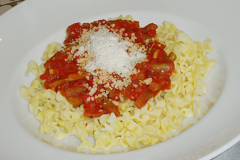 Sugo de Pomodori con i fagiolini