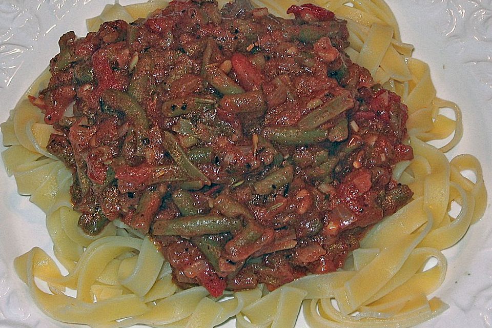 Sugo de Pomodori con i fagiolini