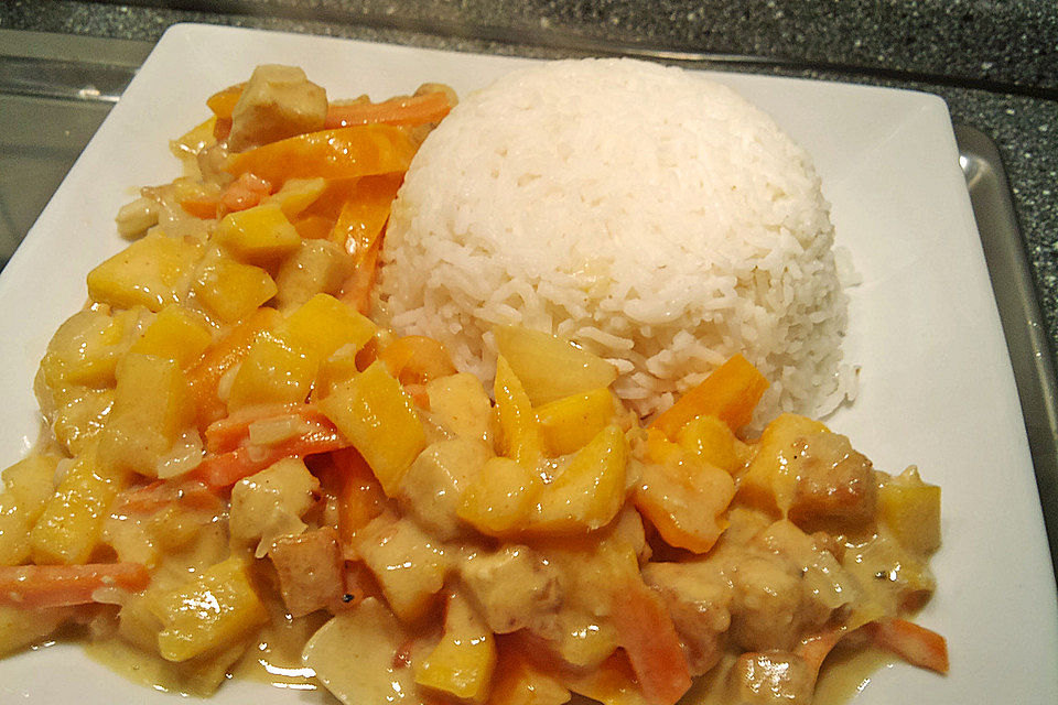 Tofu - Mango - Curry