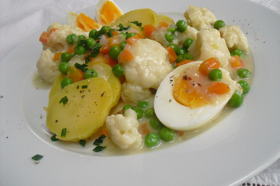 Blumenkohl-Eier-Ragout