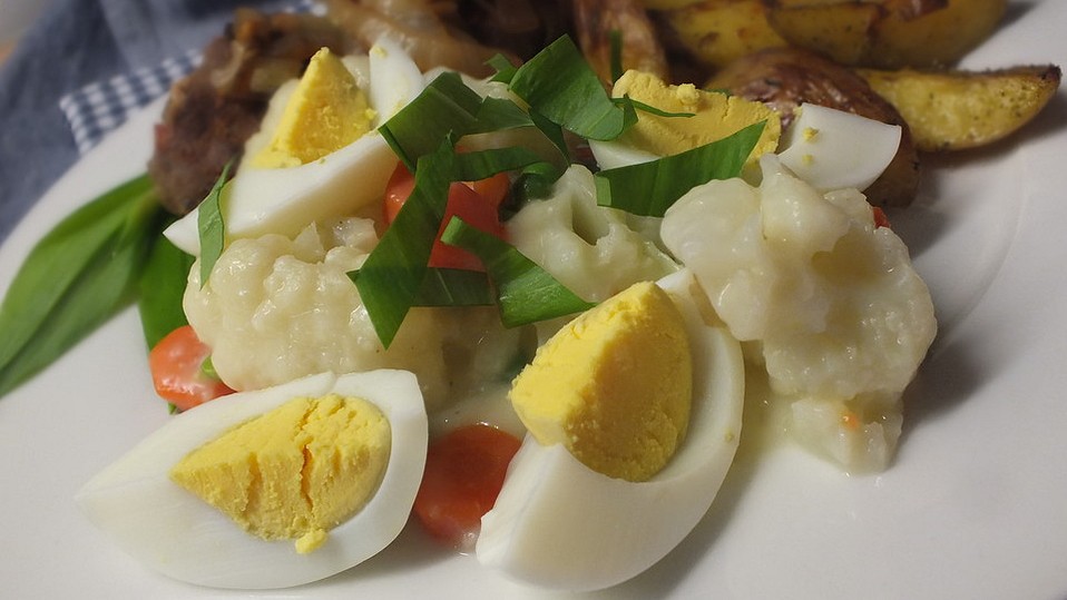 Blumenkohl-Eier-Ragout Blumenkohl-Eier-Ragout