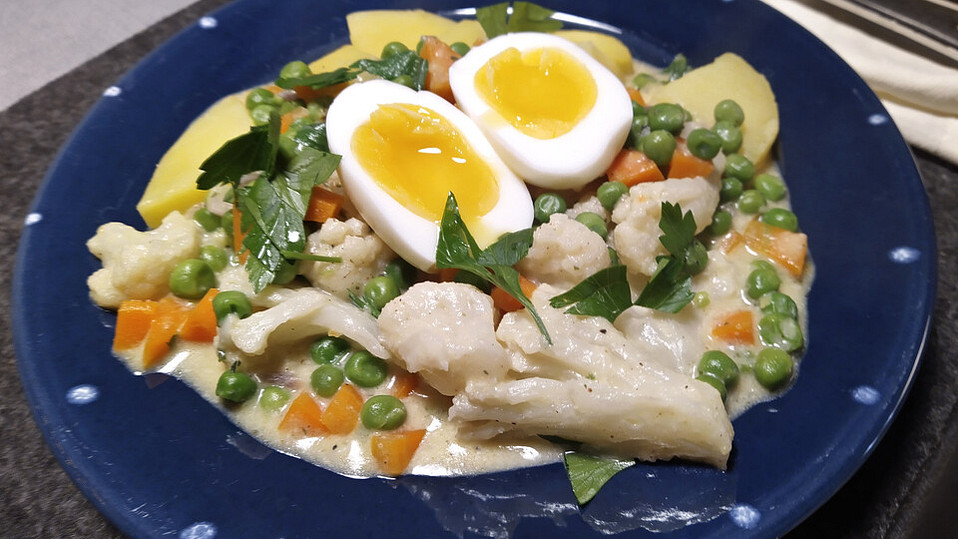 Blumenkohl-Eier-Ragout Blumenkohl-Eier-Ragout