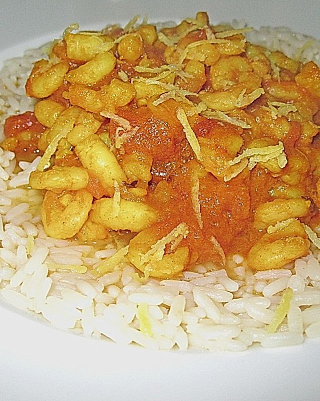Garnelen - Curry mit vielen exotischen Gewürzen