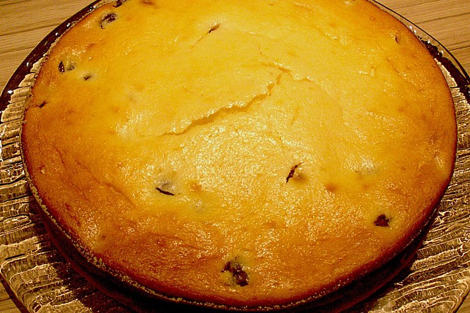 Käsekuchen mit Kirschen