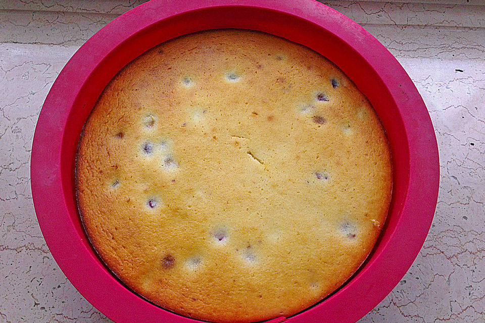 Käsekuchen mit Kirschen