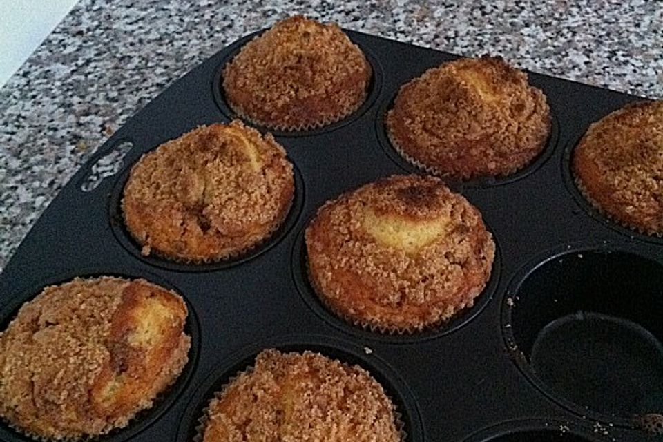 Apfel – Streusel – Muffins a la Feuermohn