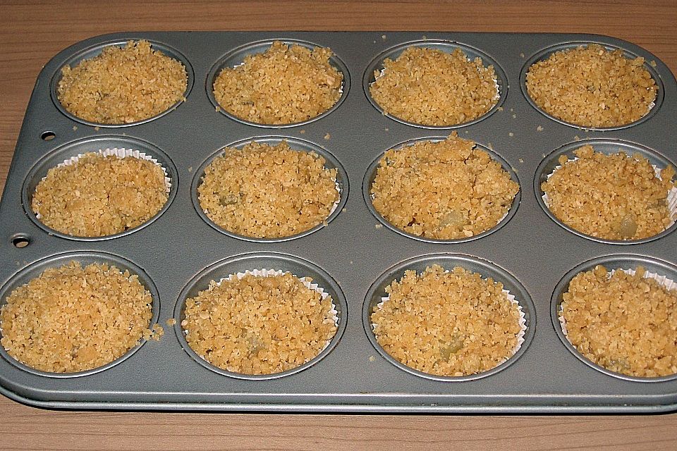 Apfel – Streusel – Muffins a la Feuermohn