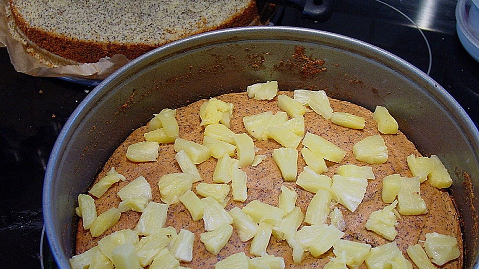 Ananas - Mohn - Zitronen - Torte von floo