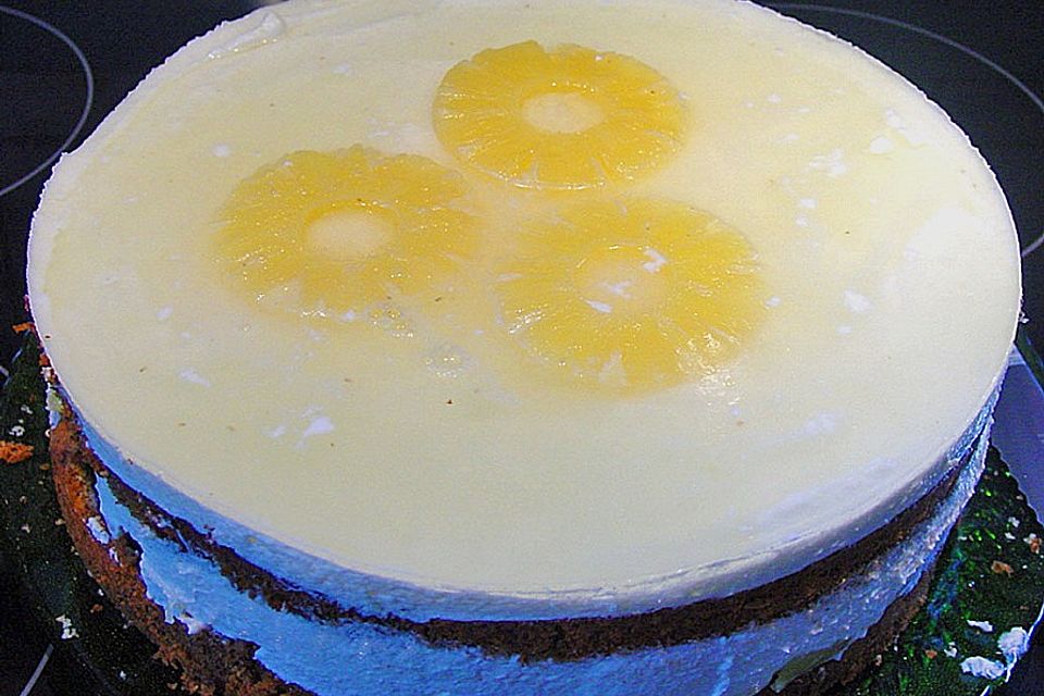 Ananas - Mohn - Zitronen - Torte