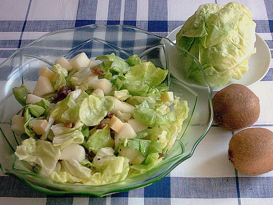 Grüner Salat mit Kiwi von igel-123 | Chefkoch