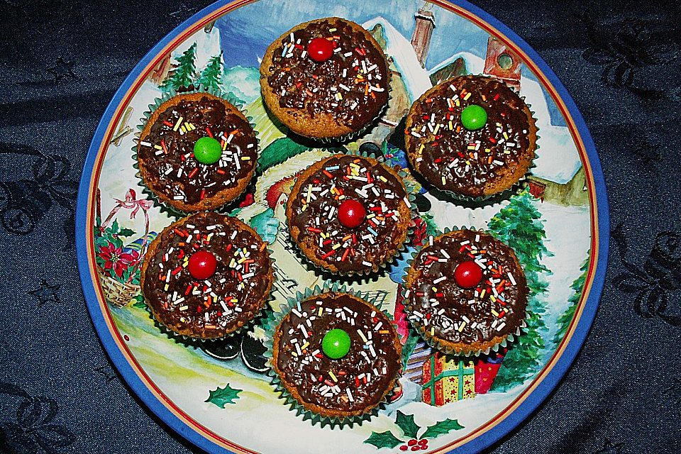 Adventmuffins mit Crunch