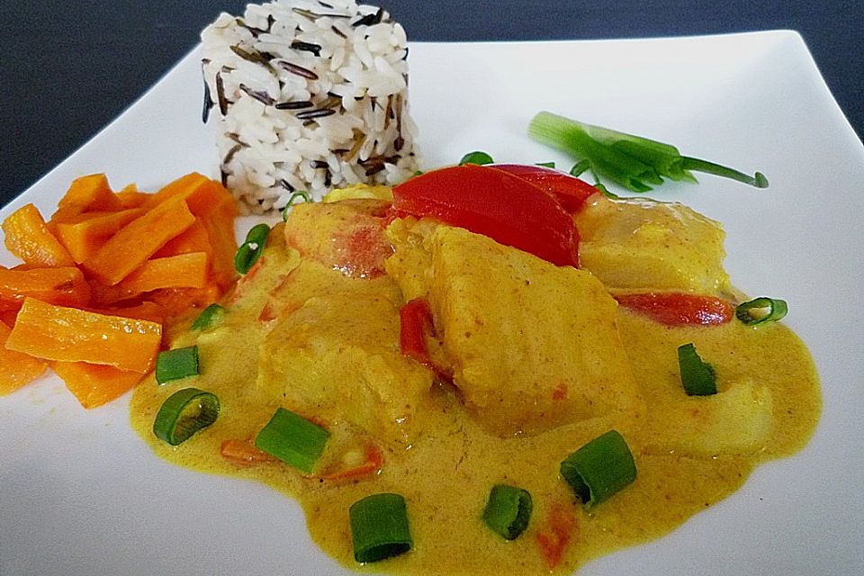 Fisch - Curry in Kokosmilch