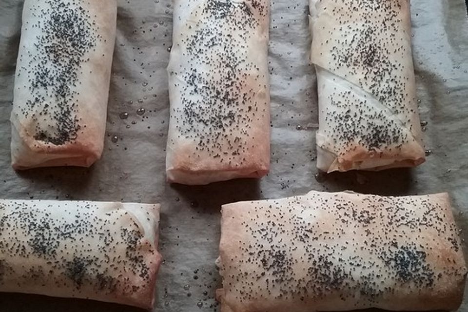 Süßkartoffel - Tofu - Strudel