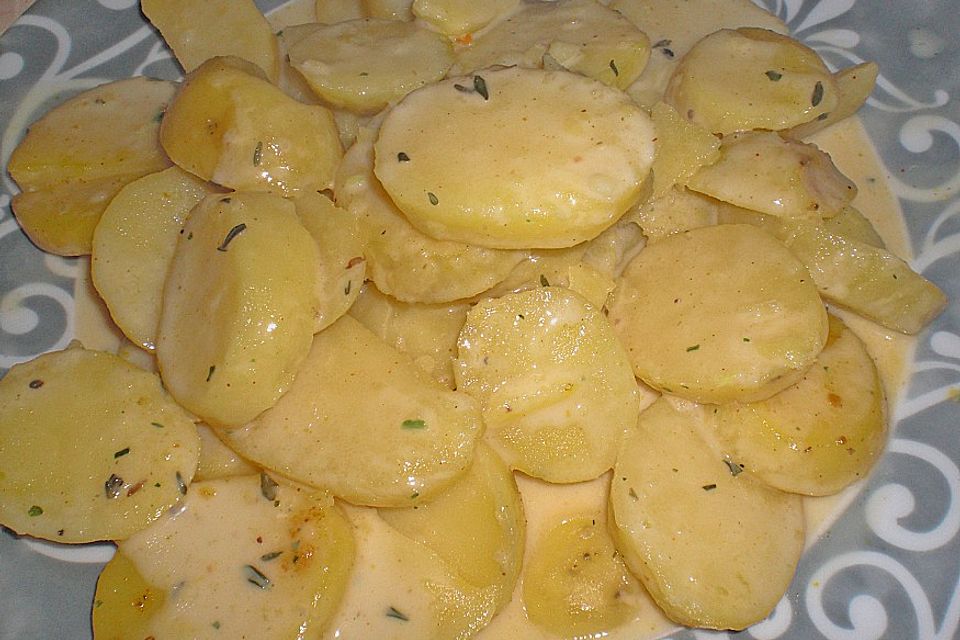 Kartoffeln in Rahmsauce