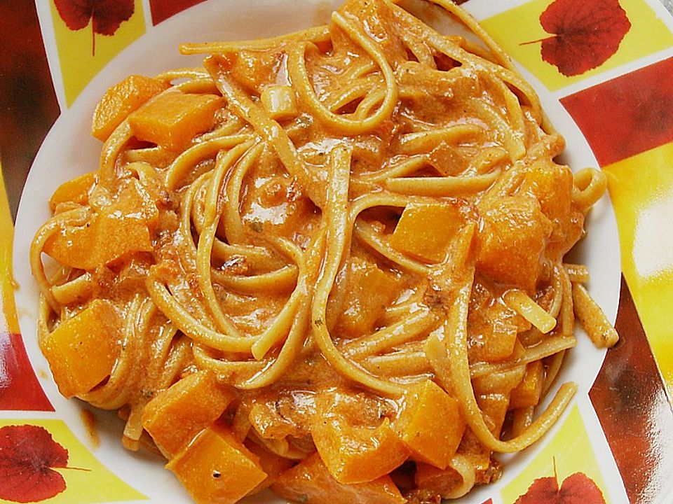 Spaghetti mit Paprika - Carbonara von Dicke13| Chefkoch