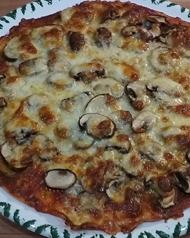 Pizza al Funghi e Pancetta