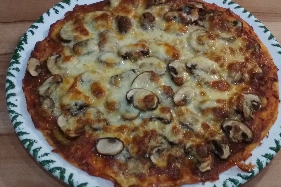 Pizza al Funghi e Pancetta