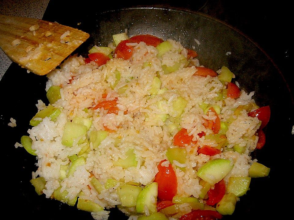 Zucchini - Reis - Pfanne von feuermohn| Chefkoch