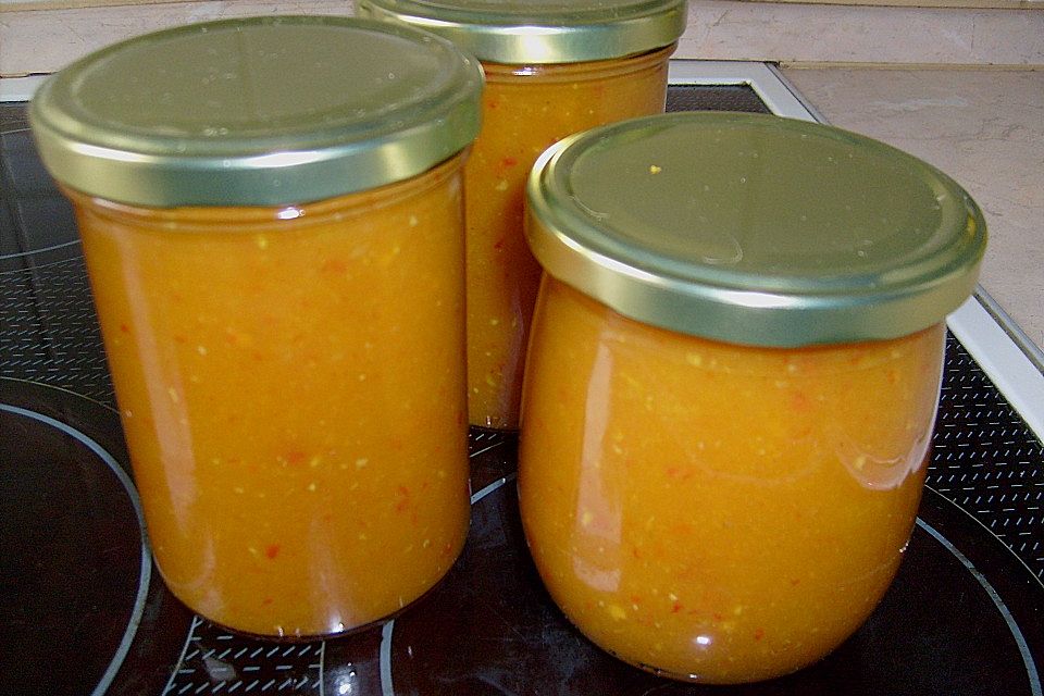 Apfel - Birnen - Pfirsich - Zwiebel - Chutney