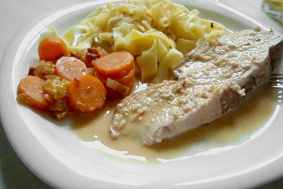 Braten von der Putenbrust