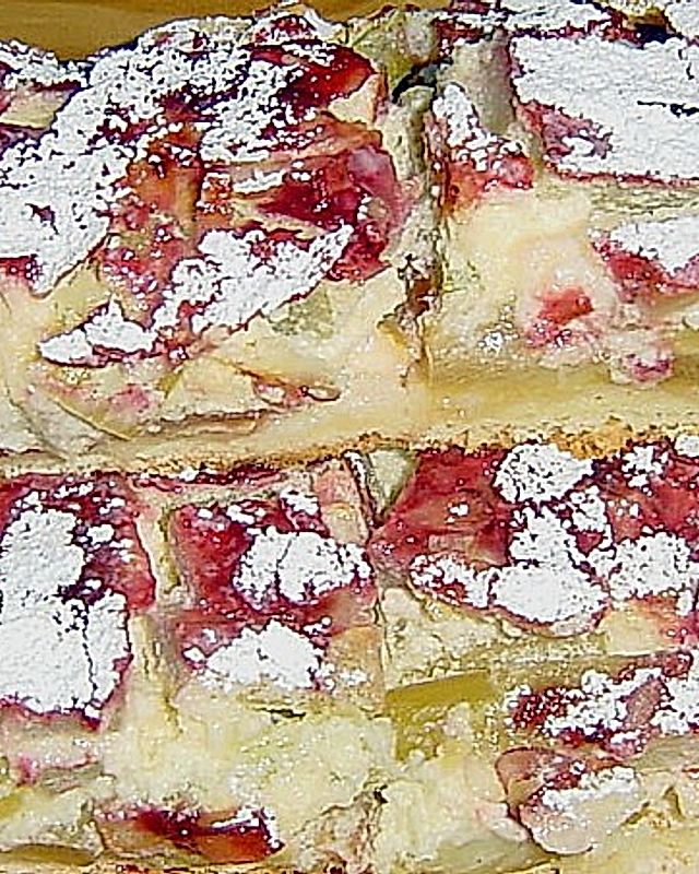 Rhabarber - Grieß - Kuchen