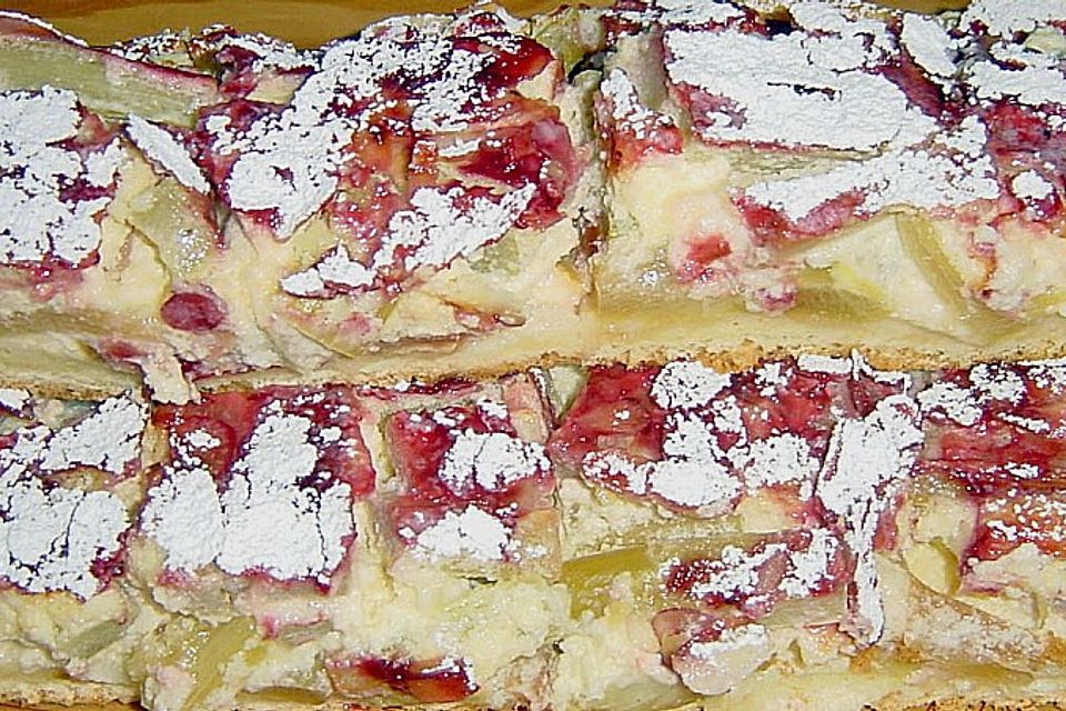 Rhabarber - Grieß - Kuchen