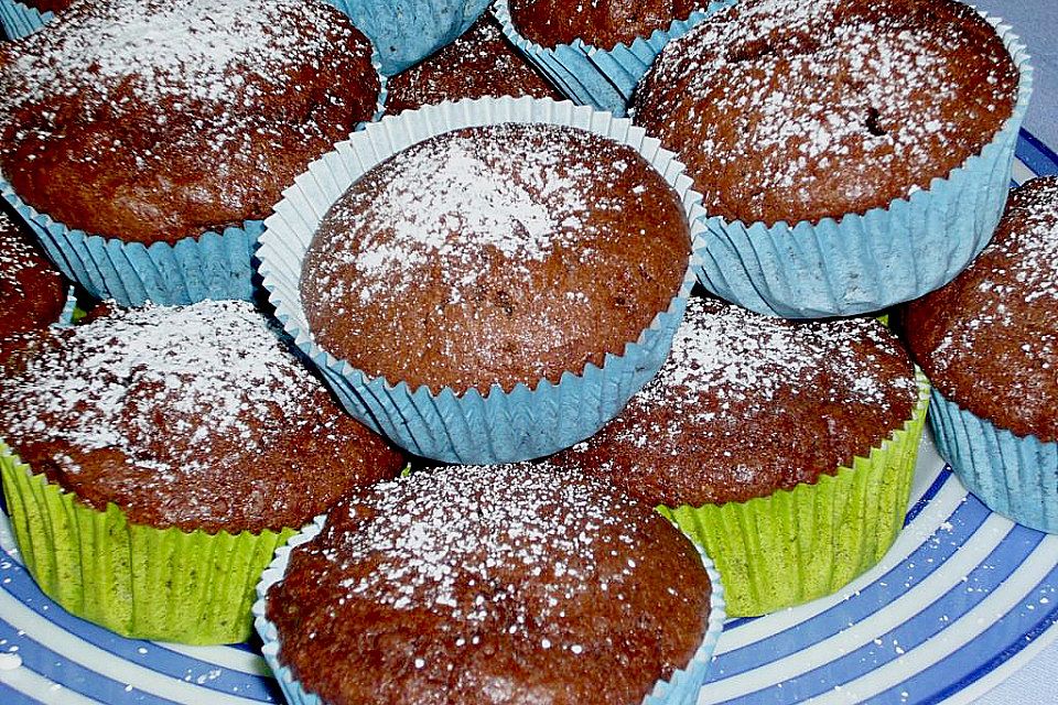 Birne-Schoko-Muffins