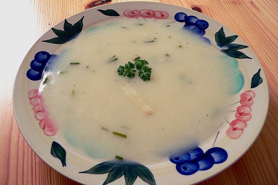 Spargelcremesuppe