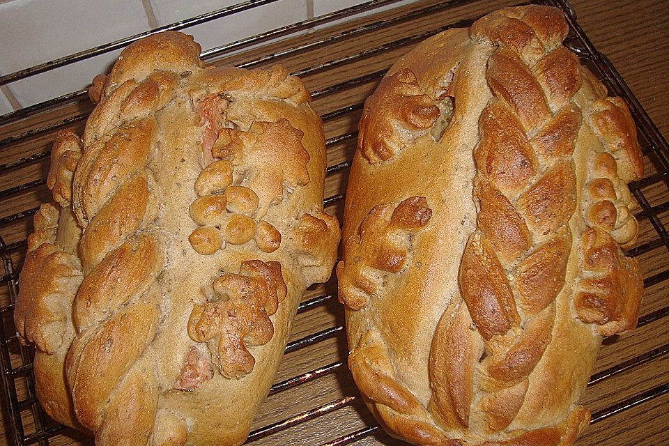 Kasseler im Brotteig und Apfel - Meerrettich