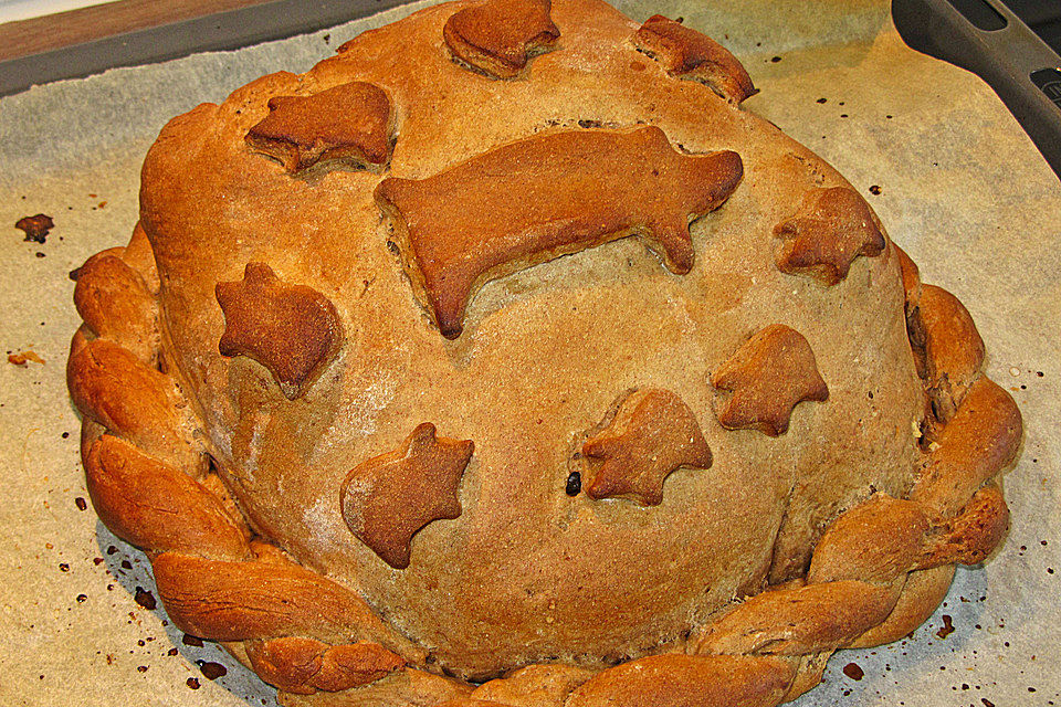 Kasseler im Brotteig und Apfel - Meerrettich