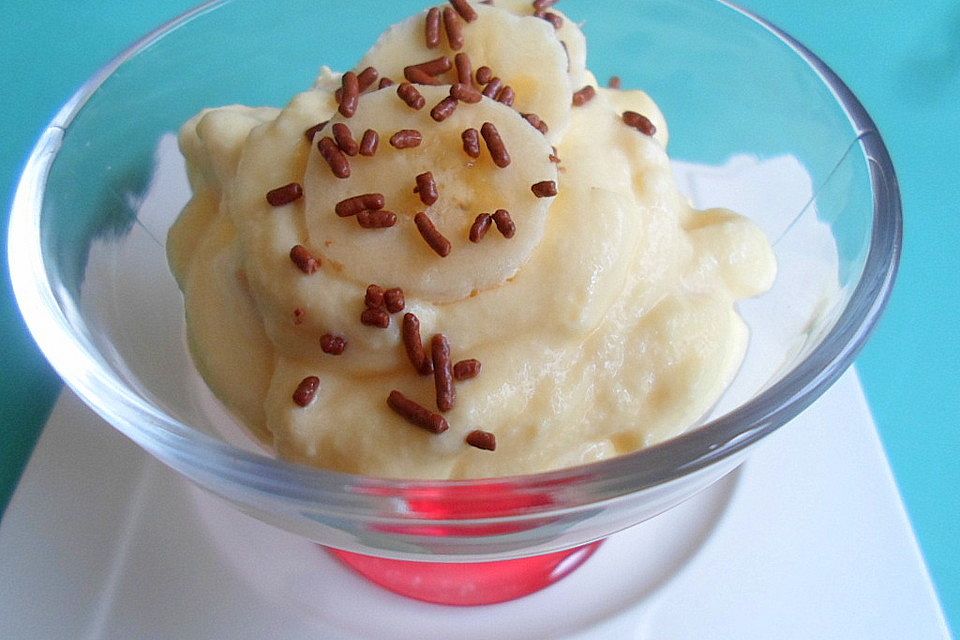 Dreadys Vanille - Quark - Creme mit Bananen