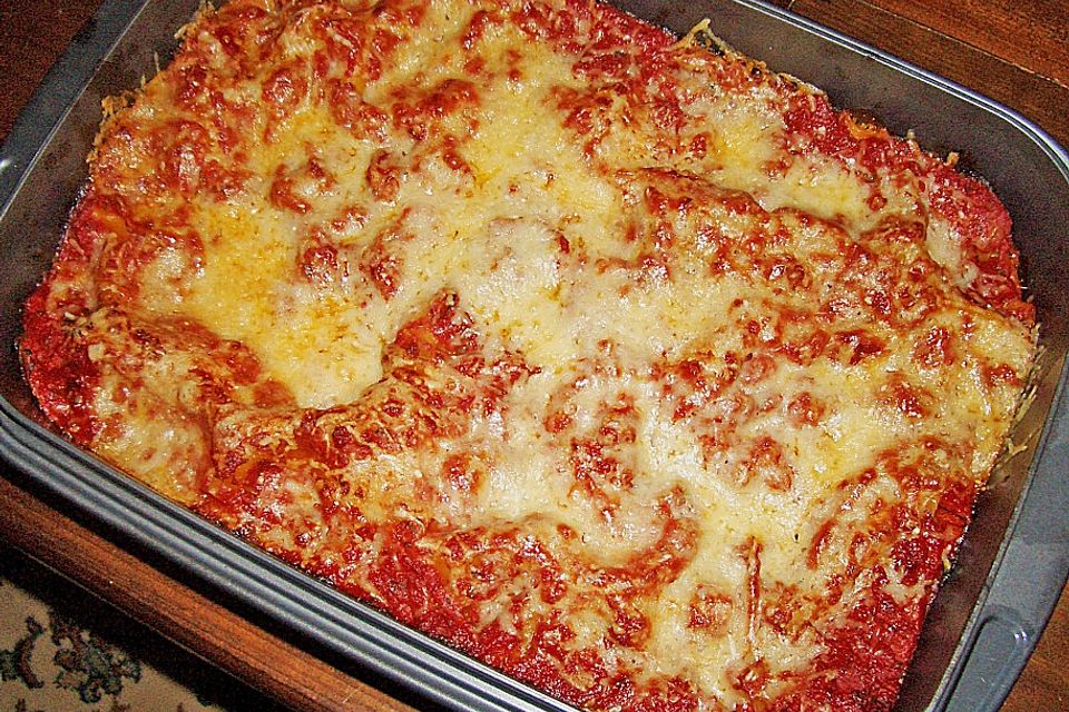 Mangold-Lasagne mit Schafskäse