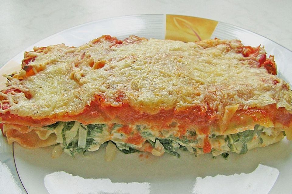 Mangold-Lasagne mit Schafskäse