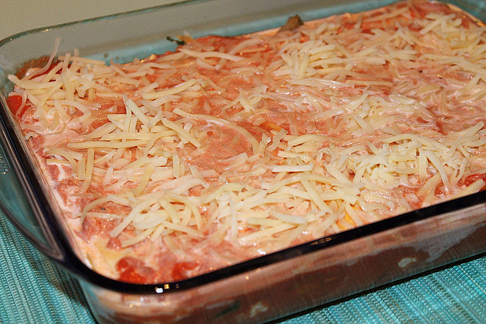 Mangold-Lasagne mit Schafskäse