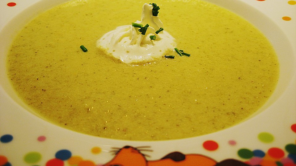 Brokkoli - Frischkäse - Suppe von feuermohn