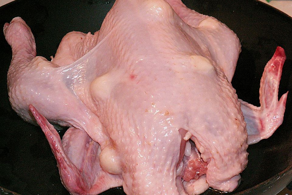 Extremes Knoblauchhuhn