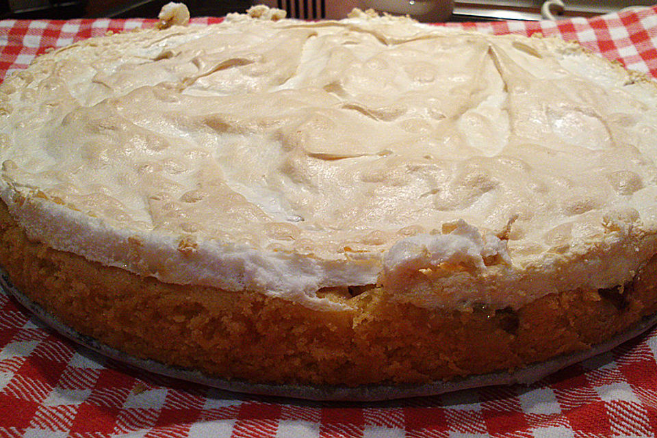 Rhabarber - Baiser - Torte