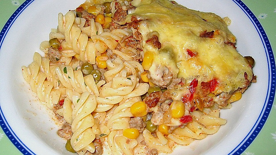 Mexikanischer Nudelauflauf, überbacken von pukkimaus04| Chefkoch