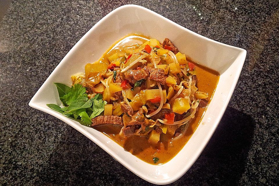 Thai - Töpfchen mit Rindfleisch