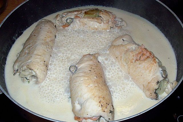 Putenröllchen, mit Lachs gefüllt von mörchenmama| Chefkoch