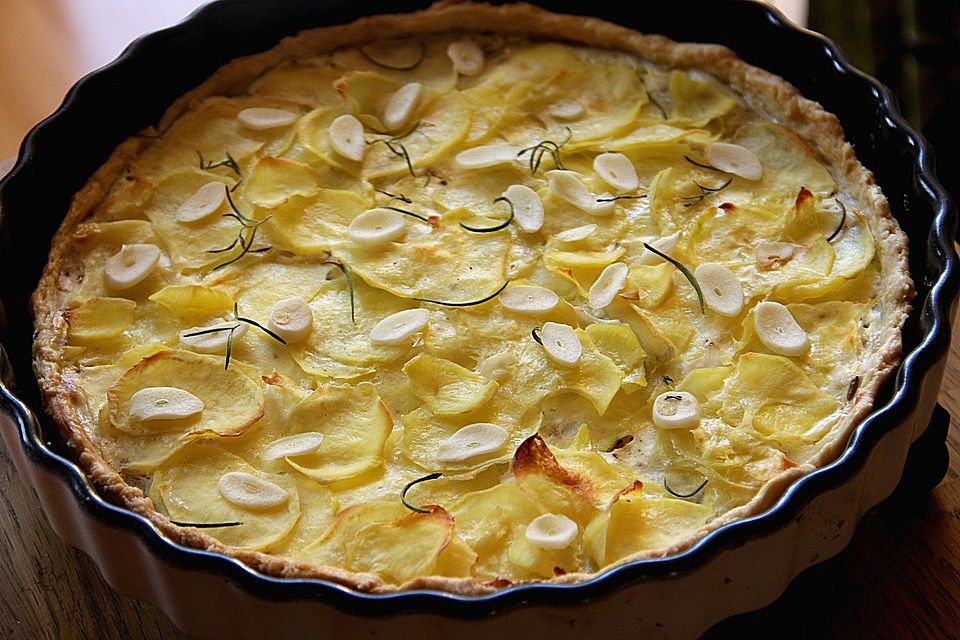 Kartoffeltarte mit Knoblauch Kartoffeltarte mit Knoblauch
