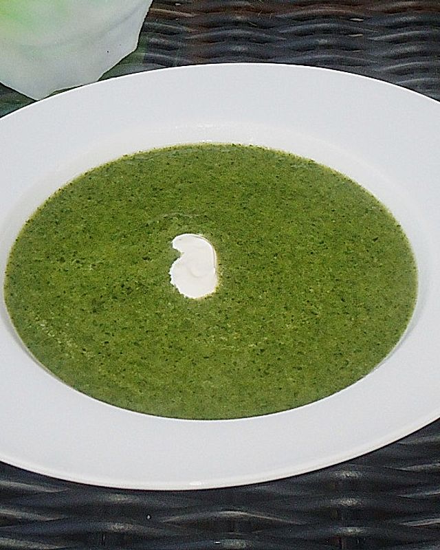 Käse - Spinat - Suppe