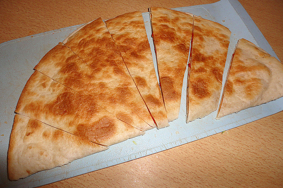 Quesadillas mit Bohnen